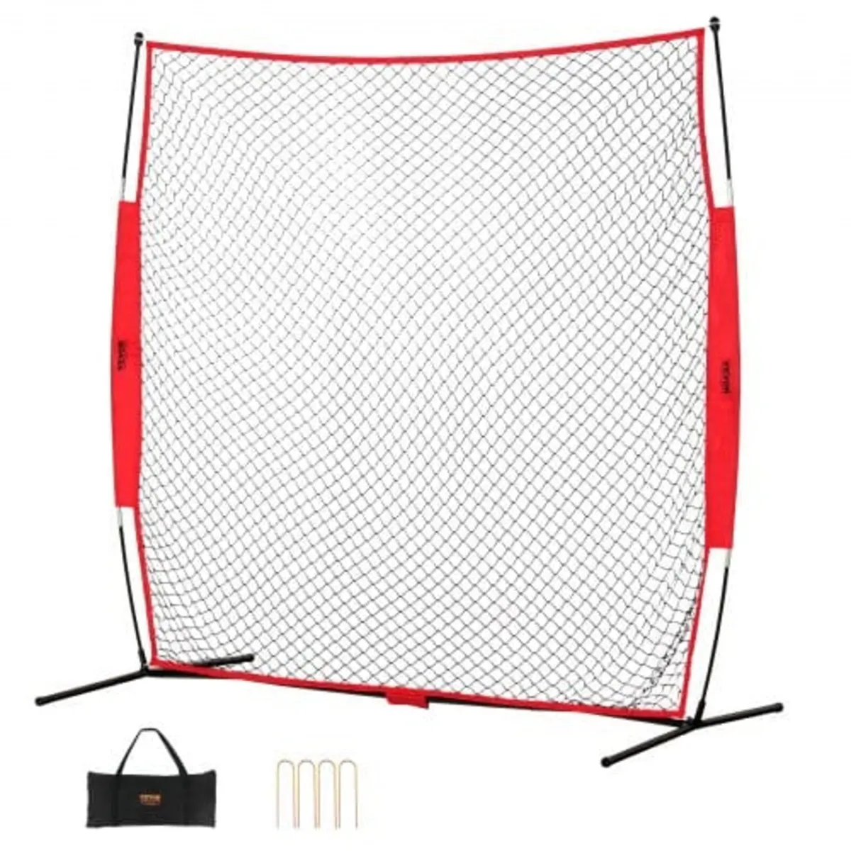 Barricade Backstop Net, 7x7 ft Ball Sports Barrier - Image 1