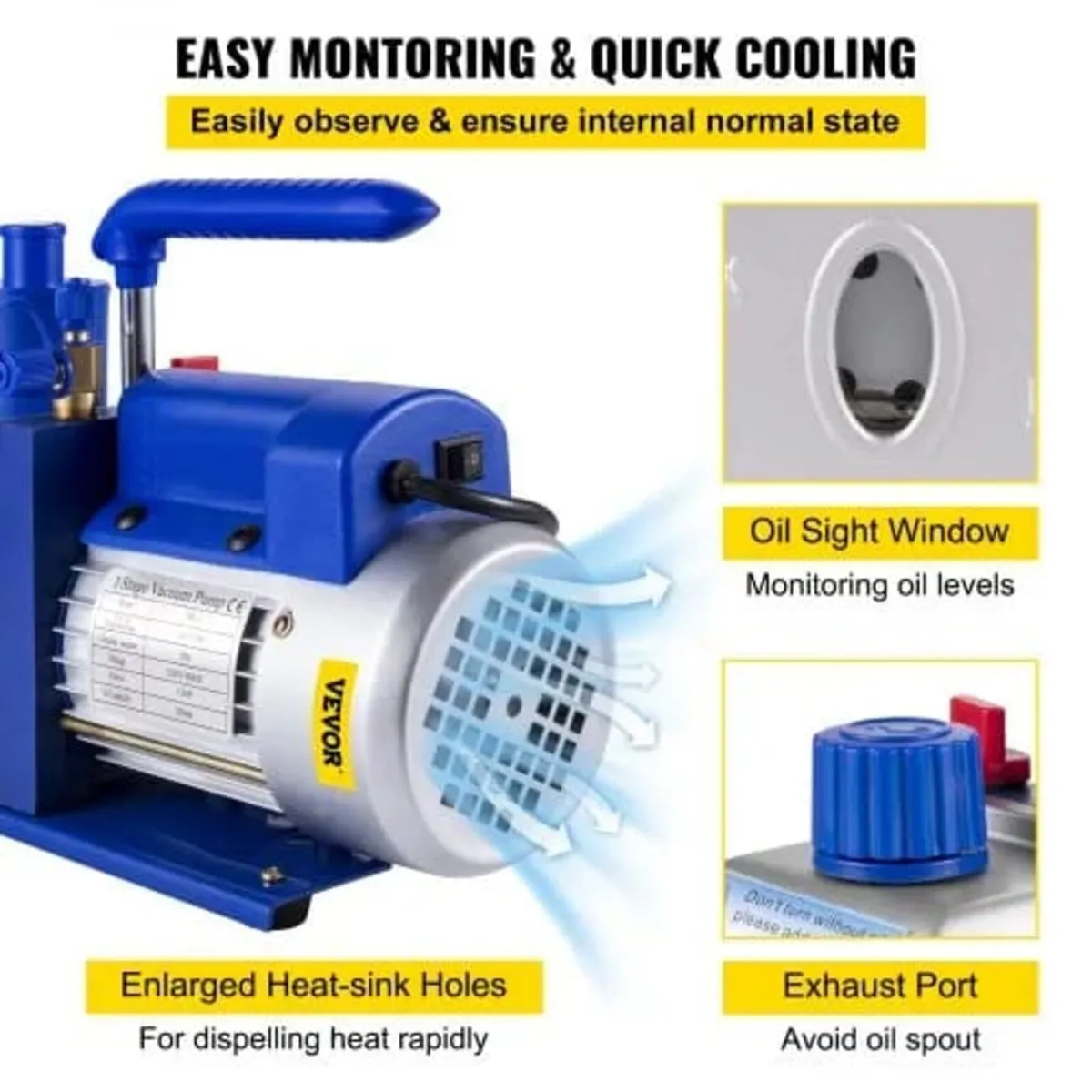 Vacuum Pump Kit HVAC Single Stage AC Vacuum Pump 1 - Image 4