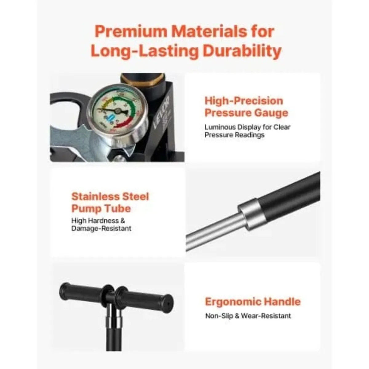 PCP Hand Pump, 4 Stage, High Pressure Air Rifle Fi - Image 3