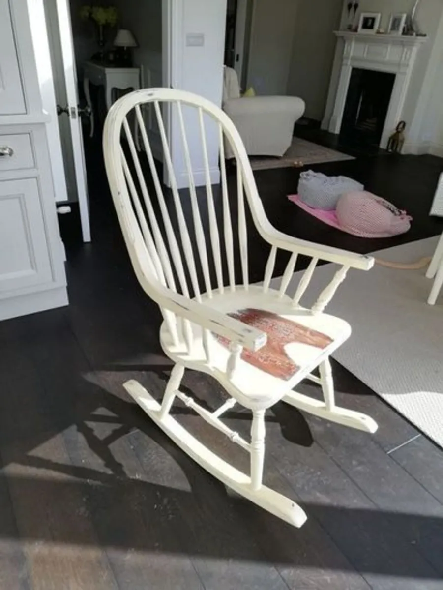 Laura Ashley Bramley Cream Rocking Chair - Image 3