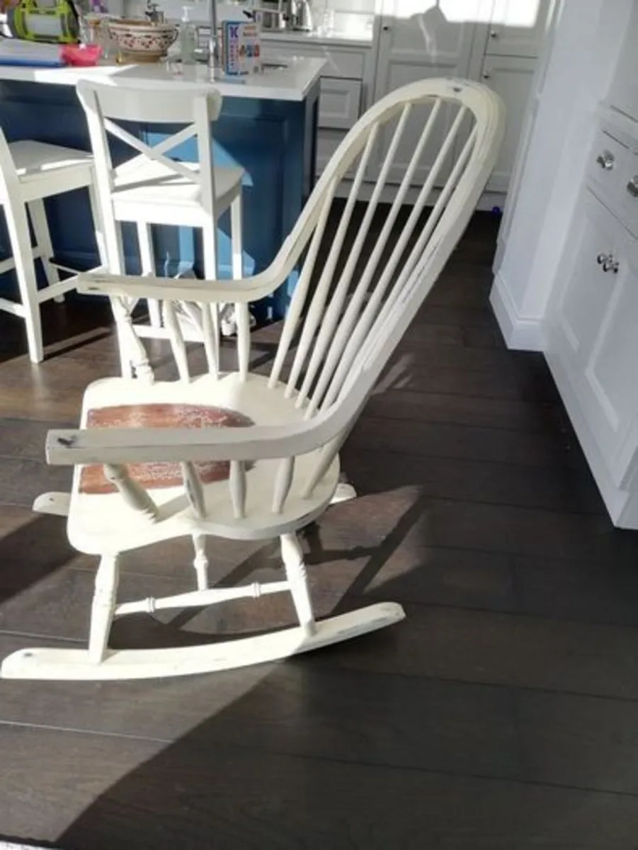 Laura Ashley Bramley Cream Rocking Chair - Image 4