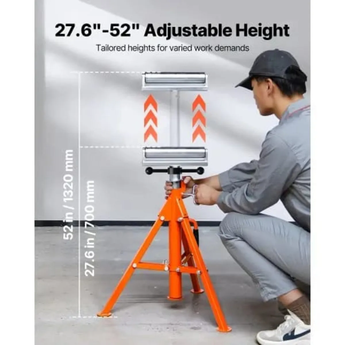 Roller Stand, Heavy Duty 1134 kg Load Capacity, 70 - Image 2