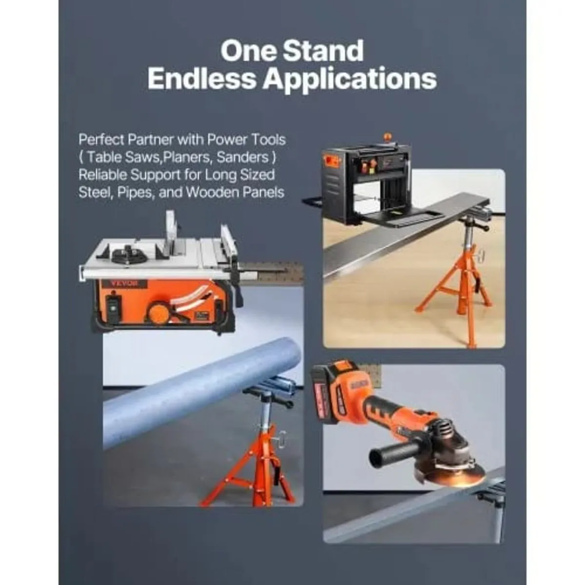 Roller Stand, Heavy Duty 1134 kg Load Capacity, 70 - Image 3