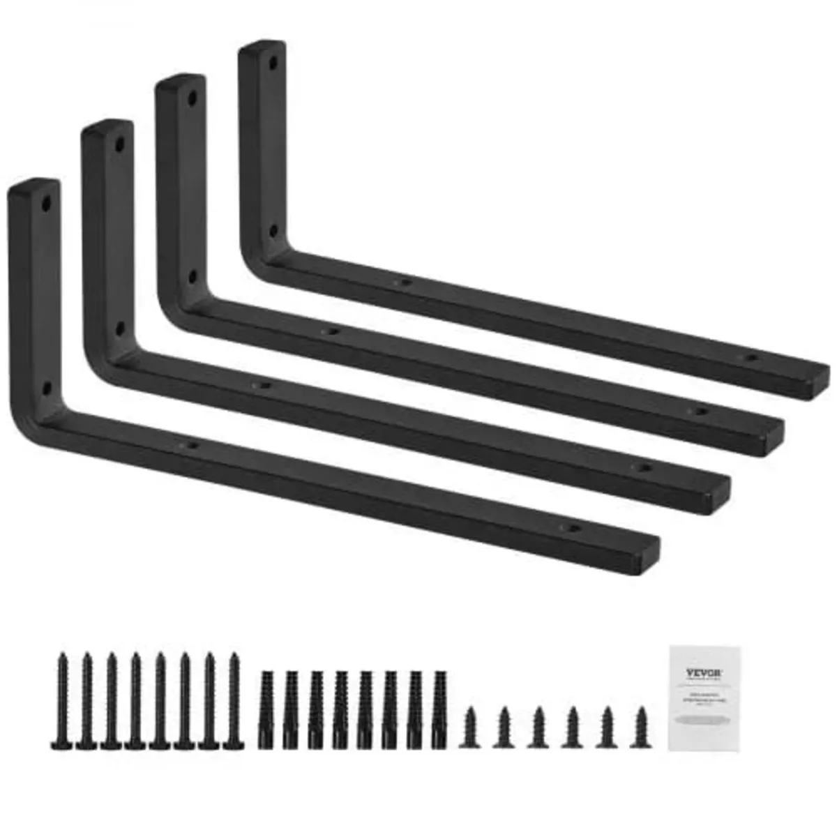 Shelf Bracket, 16 x 6 in 4 Pcs, Heavy Duty Floatin - Image 1