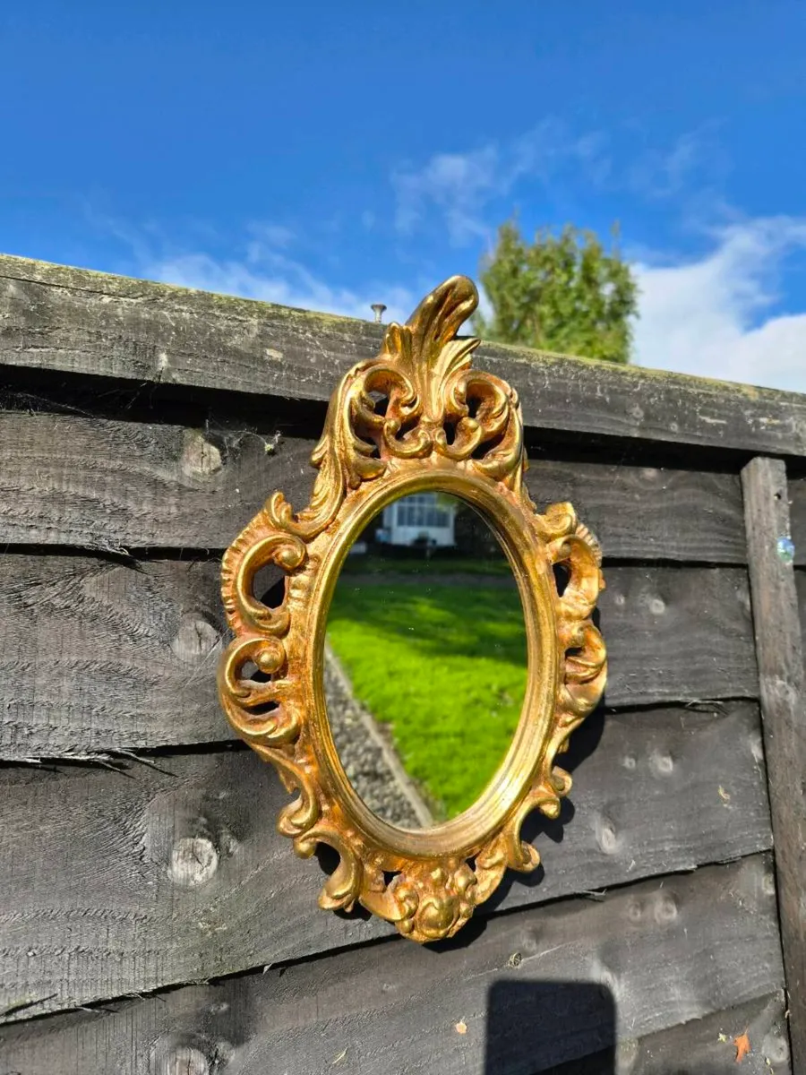 Old French  gilt mirror - Image 2