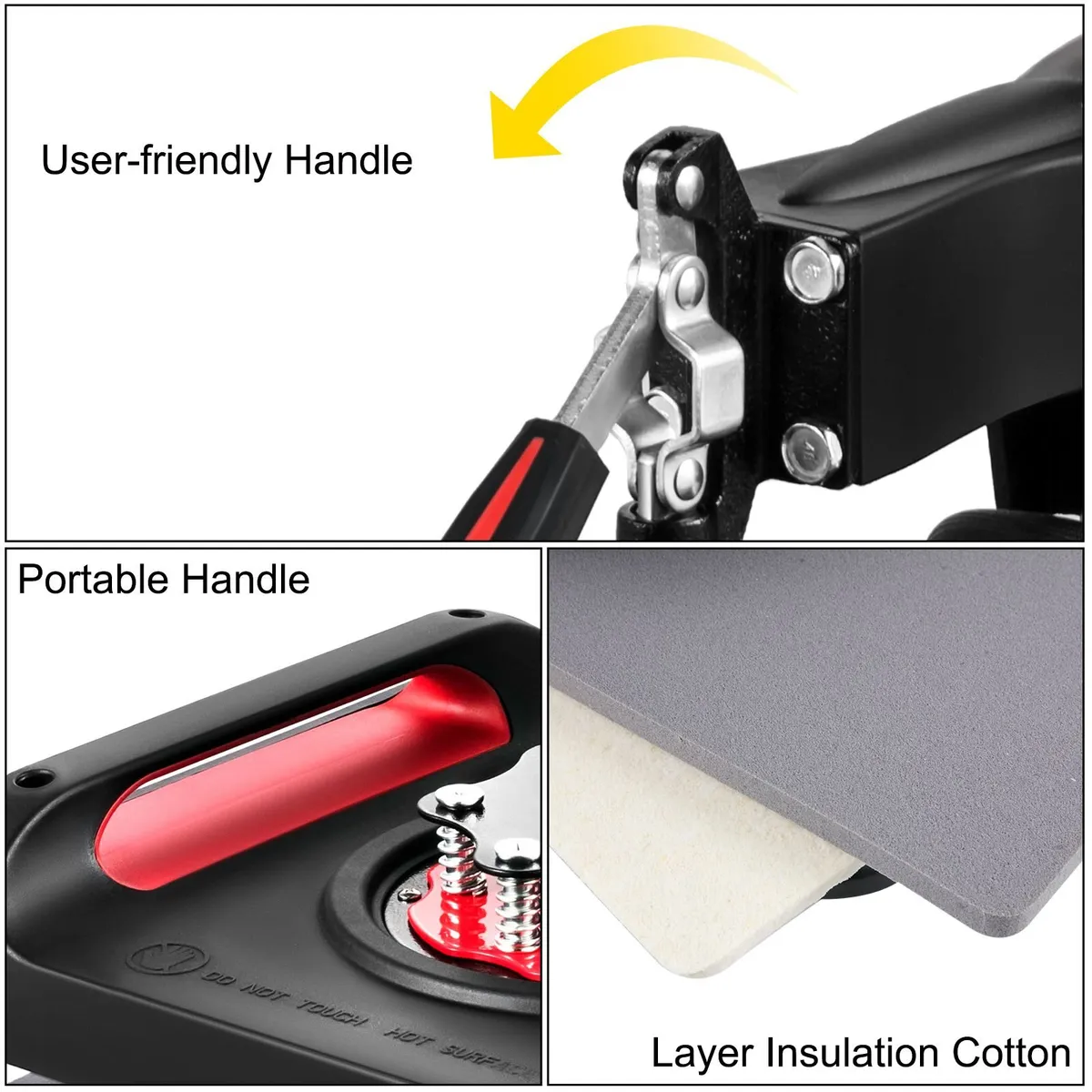 Heat Press Machine 12x15 Inch Red Sublimation - Image 4