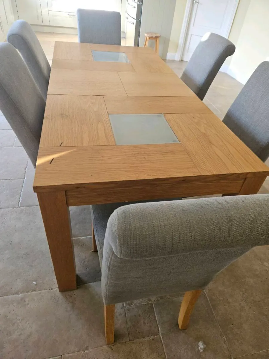 Dining Table and 8 Chairs - Image 1