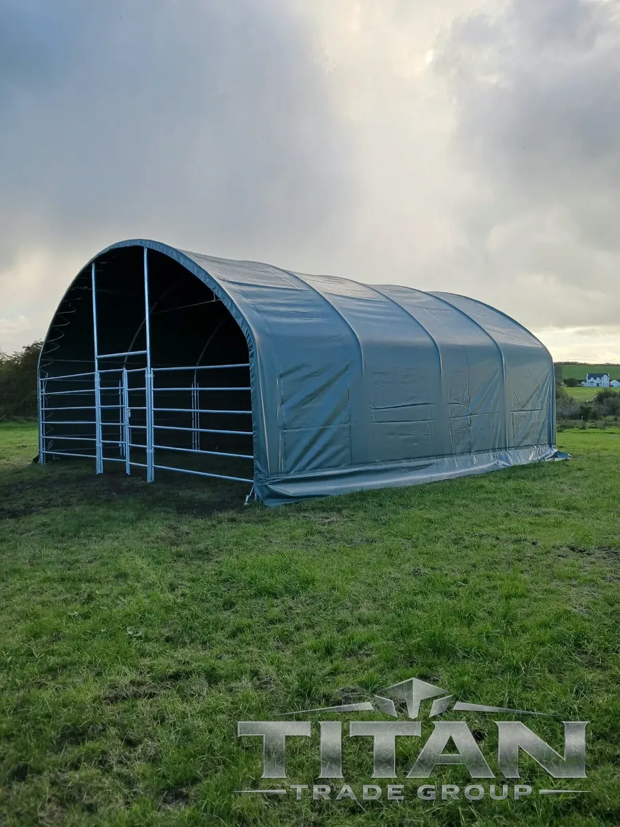 Livestock Animal Shelter 8x8m 900gsm Pvc Cover - Image 1