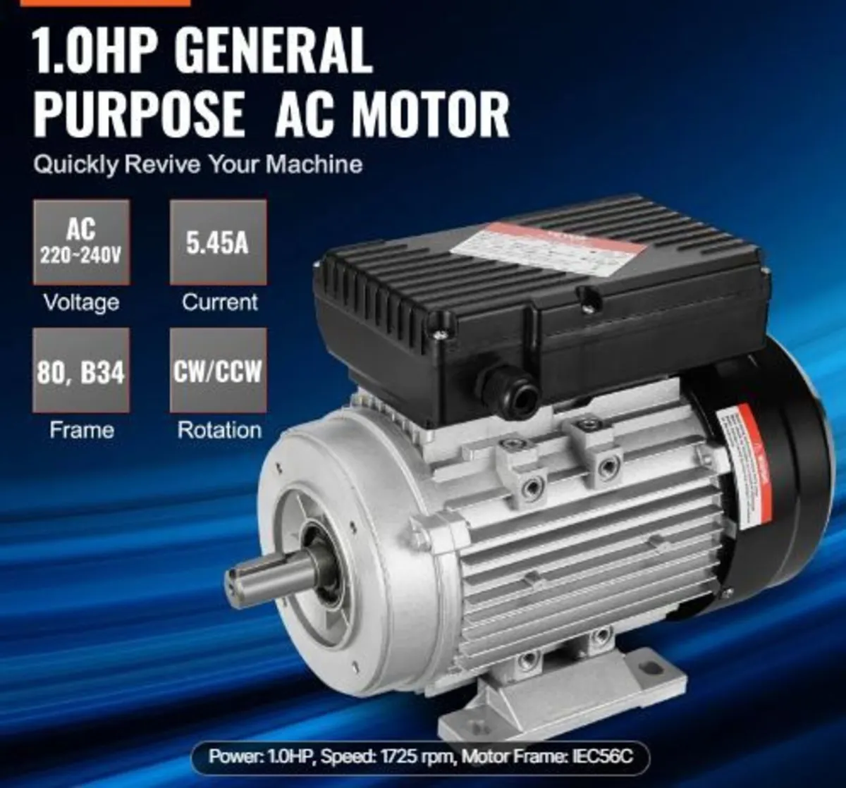 0.75KW Electric Motor 1400 rpm - Image 2
