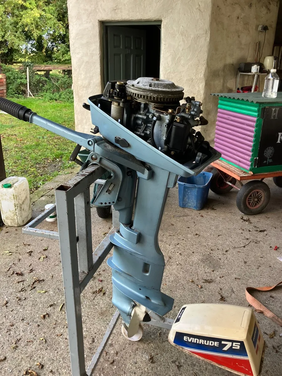 EVINRUDE 7.5 HP OUTBOARD LONG SHAFT - Image 3