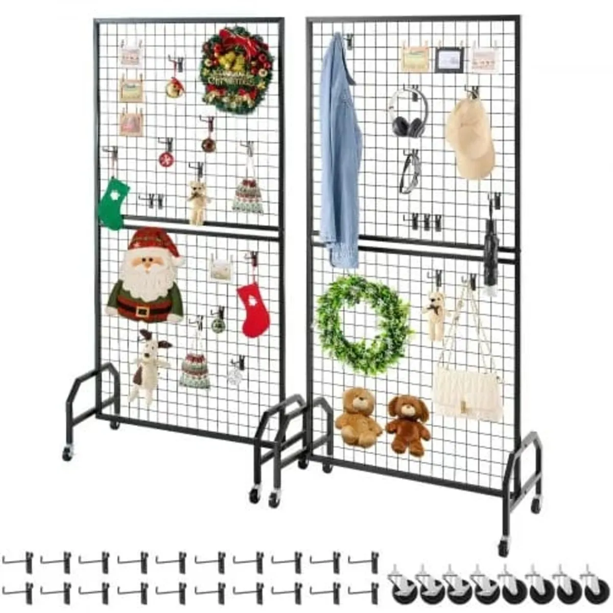 2 Packs Grid Wall Panels, 898 x 1798 mm Wire Grid - Image 4