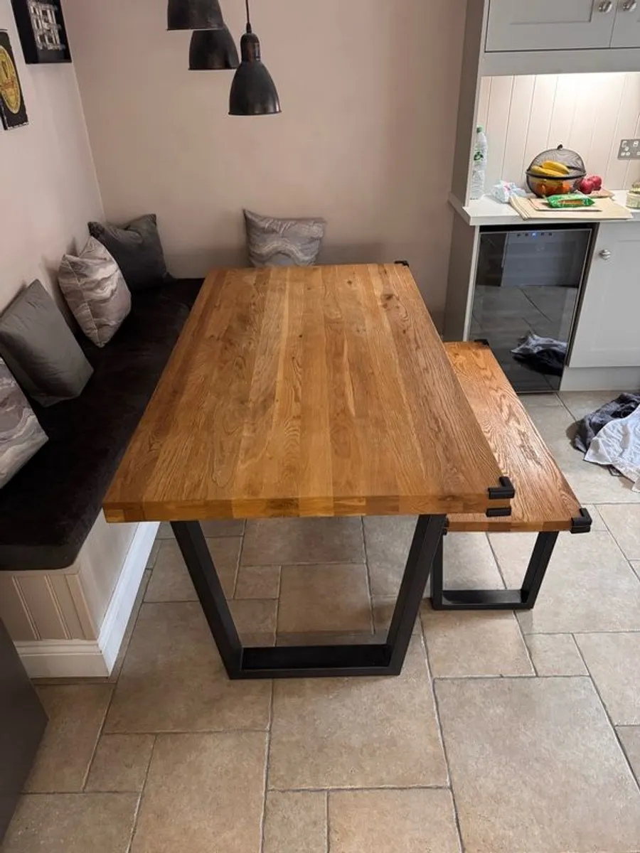 CALIA Oak Small Rectangle Dining Table - Image 1