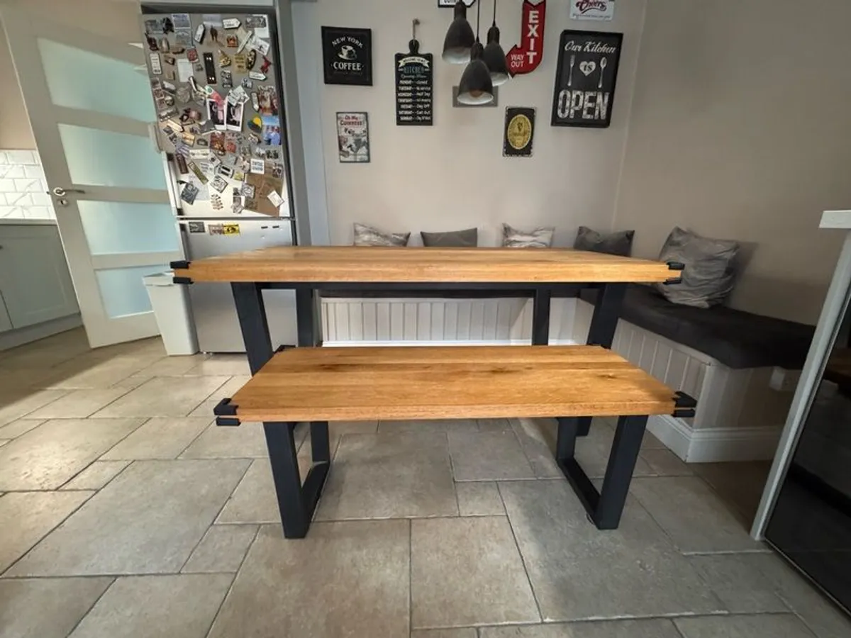 CALIA Oak Small Rectangle Dining Table - Image 4