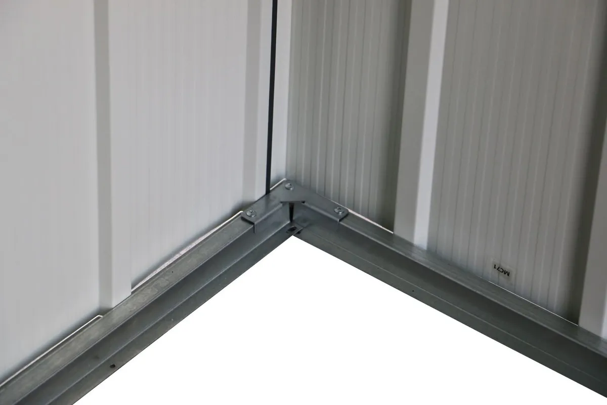 6x4 ECO Steel Garden Shed – Anthracite Grey - Image 4