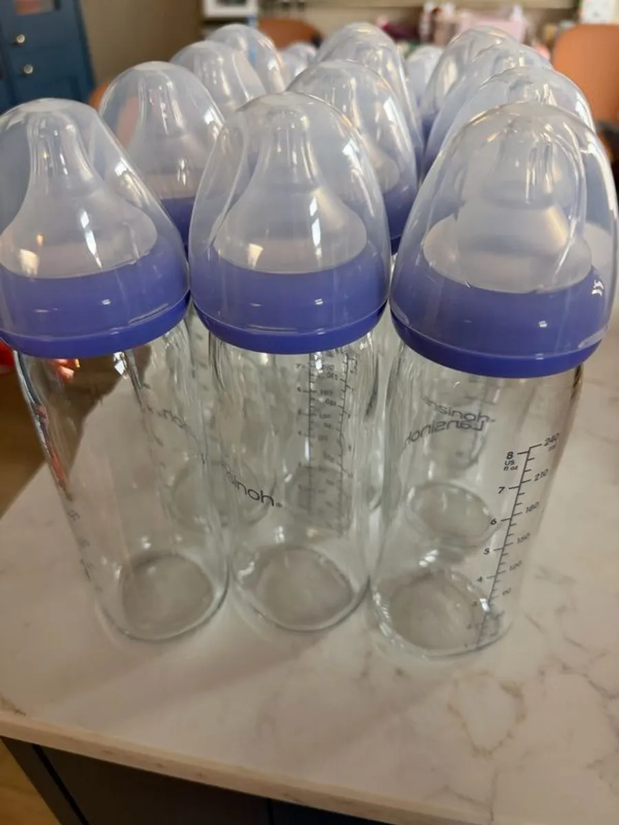6 Lansinoh Glass baby bottles - 240ml/ 8oz - Image 2