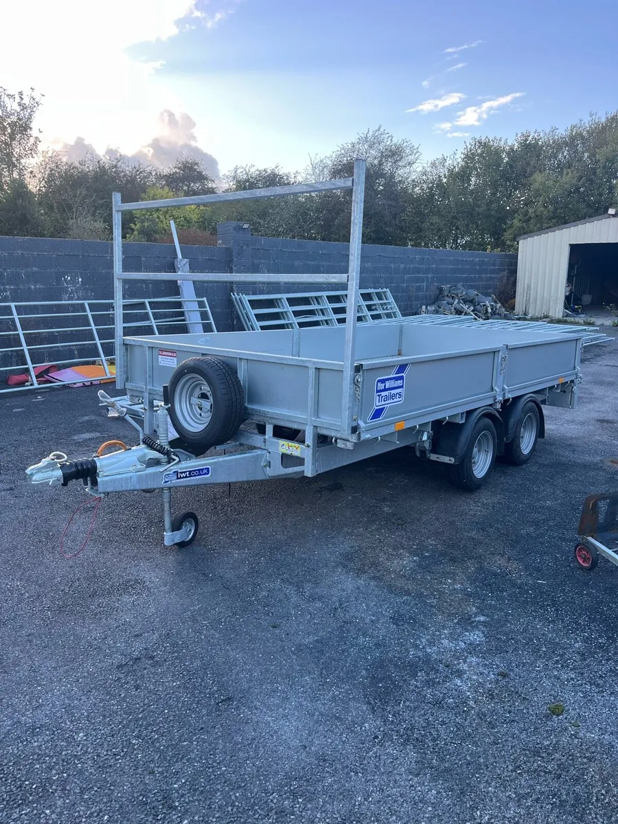 New Ifor Williams 12 x 6 drop side trailer - Image 1