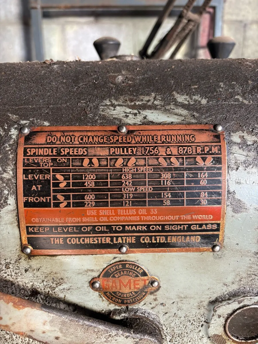 Colchester Triumph Lathe - Image 3