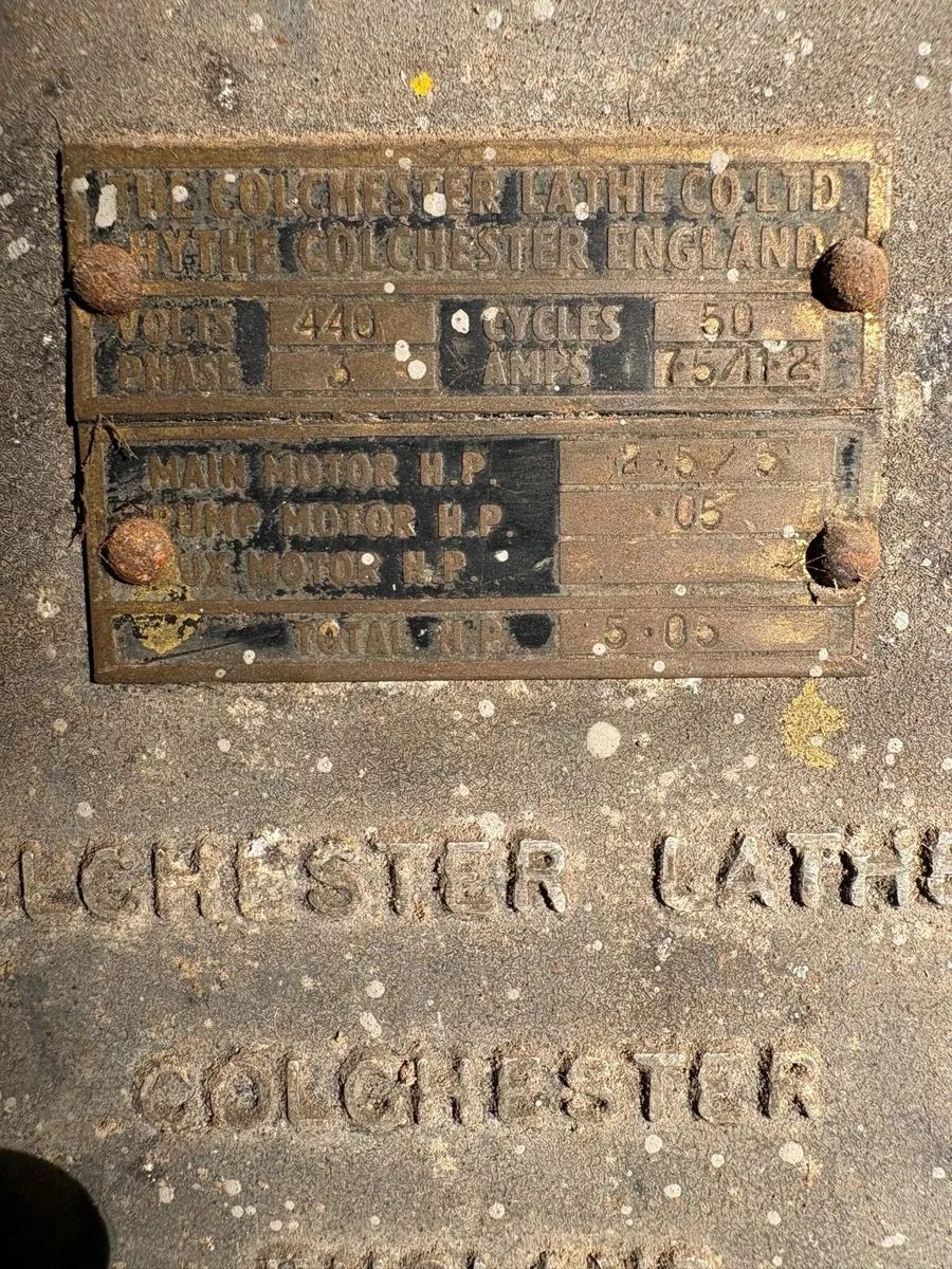 Colchester Triumph Lathe - Image 4