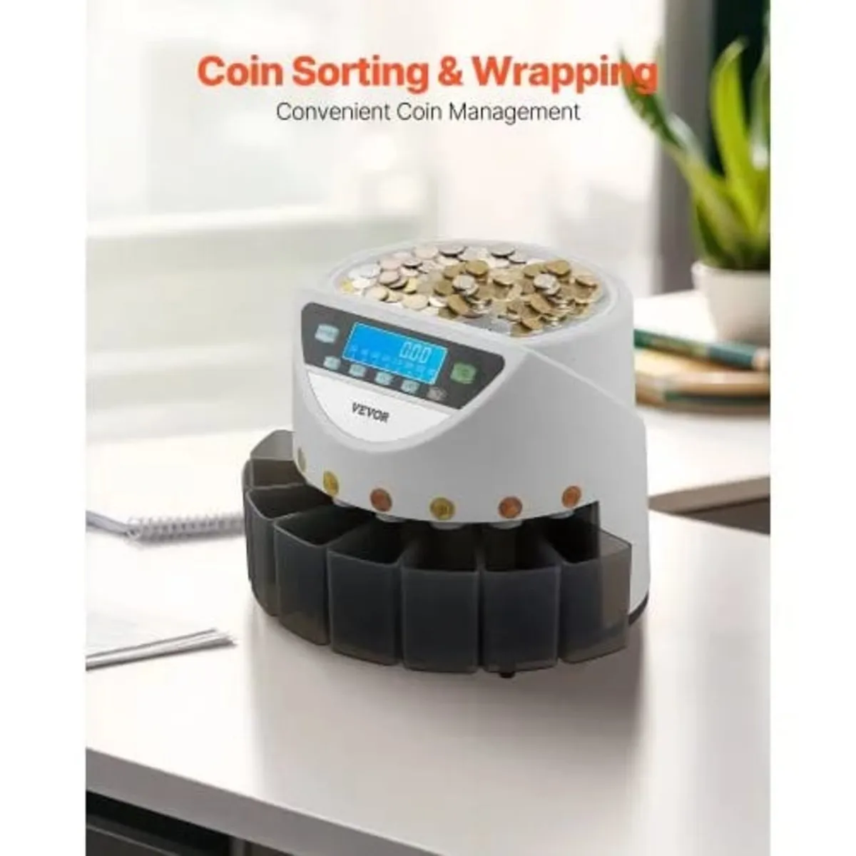 EURO Coin Sorter, Coin Counter Machine for 8 Kinds - Image 2