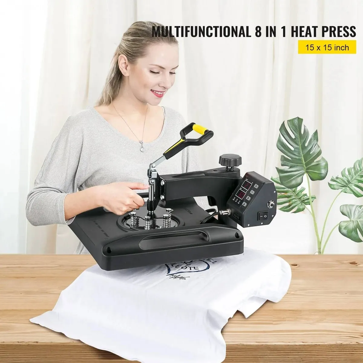 Heat Press 12x15 Inch Red T-Shirt Transfer Machine - Image 3