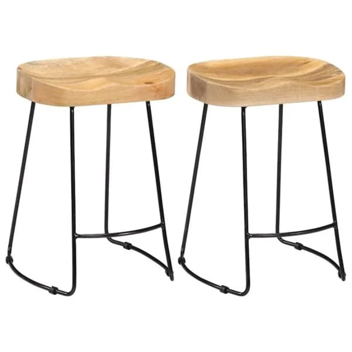 Gavin Bar Stools 2 pcs Solid Mango Wood

Descripti - Image 1