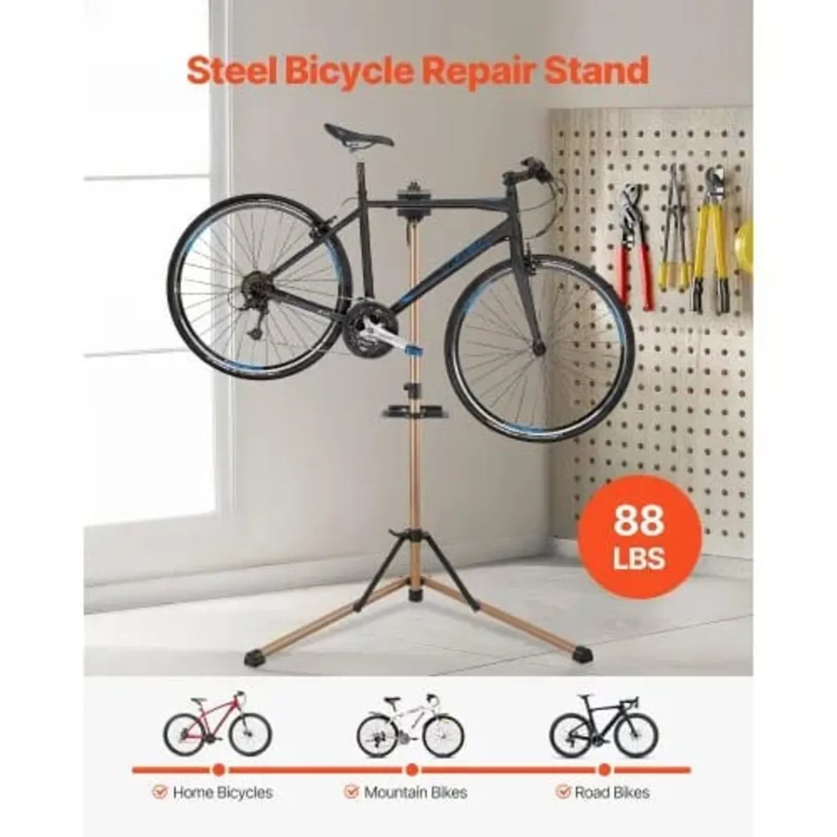 Bike Repair Stand, 88 lb Heavy-duty Bicycle Work S - Image 4