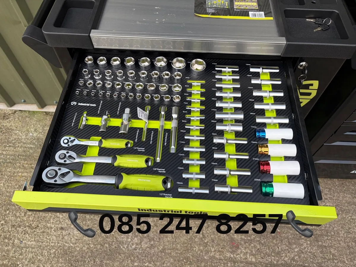 Brand New 7 Drawer + Side Cabinet Tool Chest - Image 2