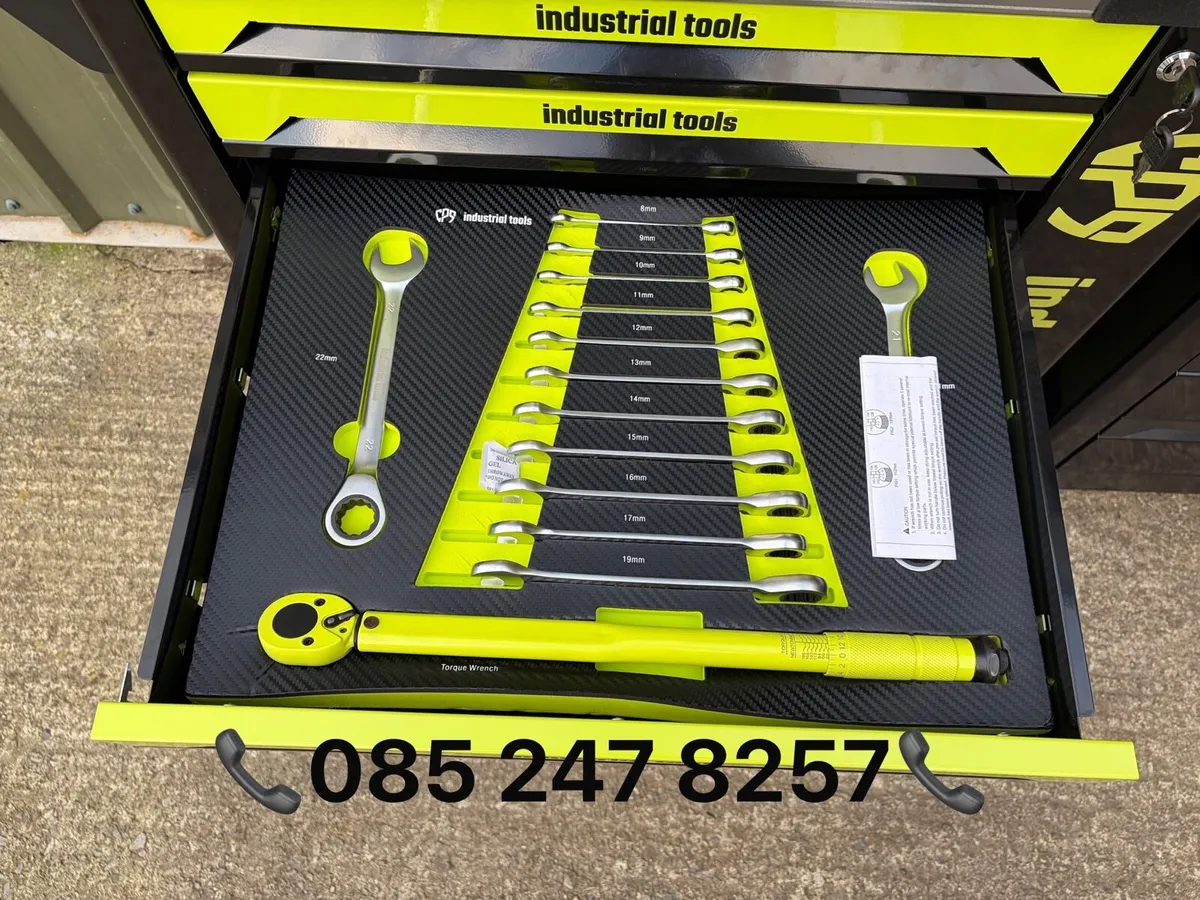 Brand New 7 Drawer + Side Cabinet Tool Chest - Image 4