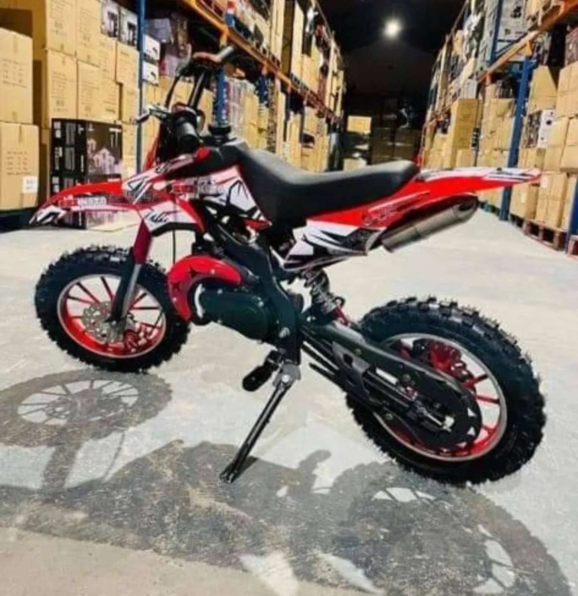 50cc 2stroke key and pull start mini scrambler