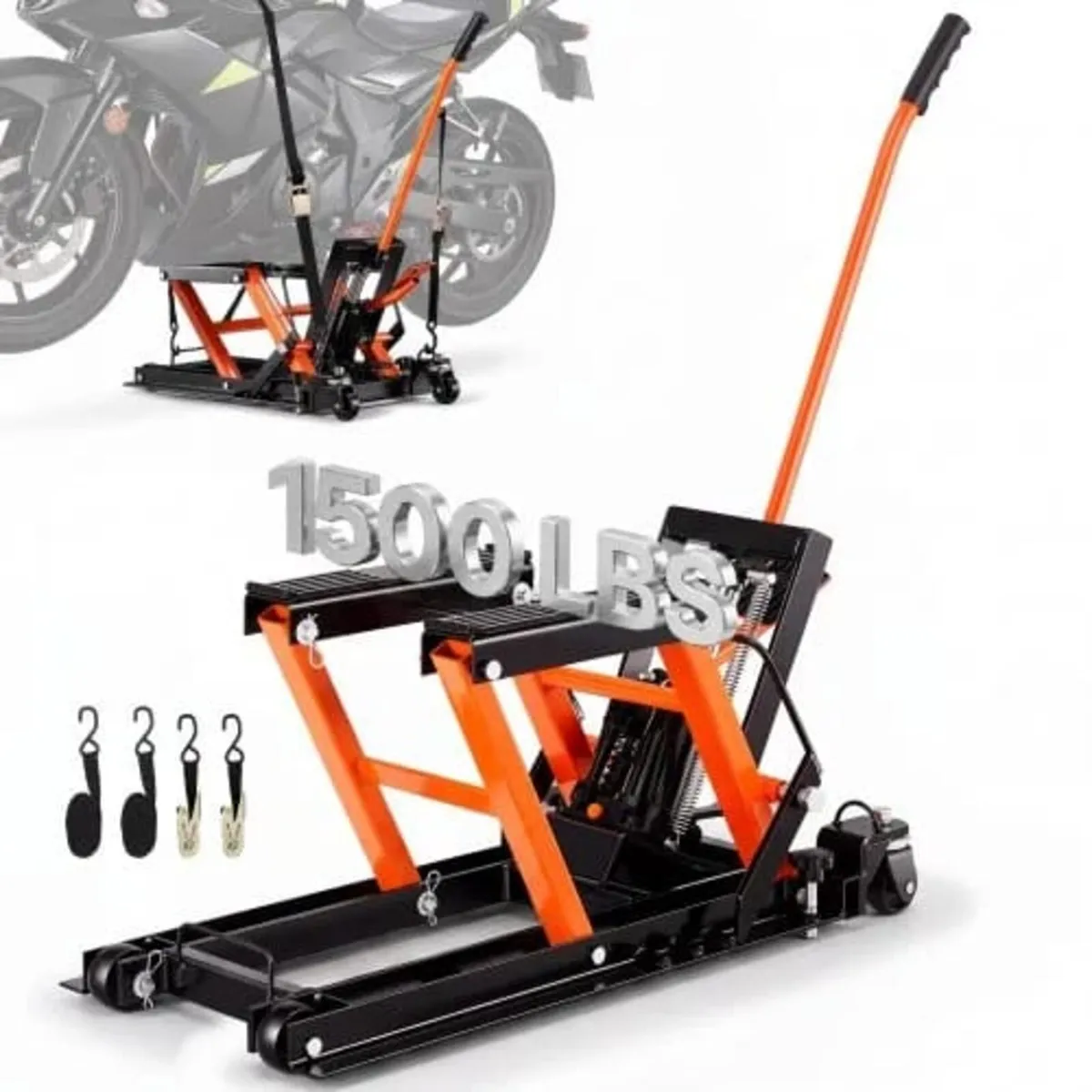 Motorcycle Hydraulic Pump Jack 680.4 kg ATV Dirt B - Image 1