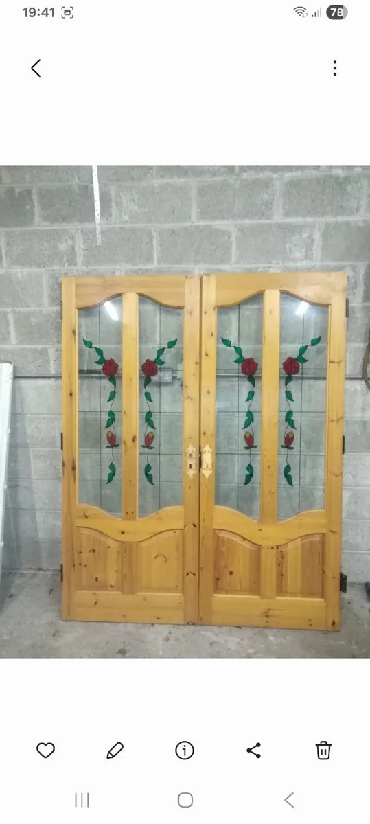 Internal double doors