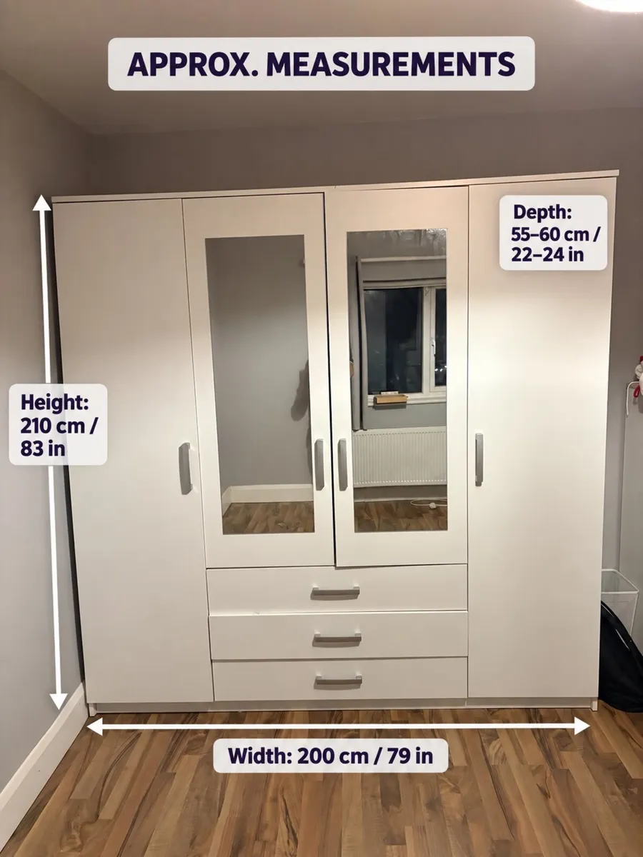 white bedroom wardrobe - Image 3