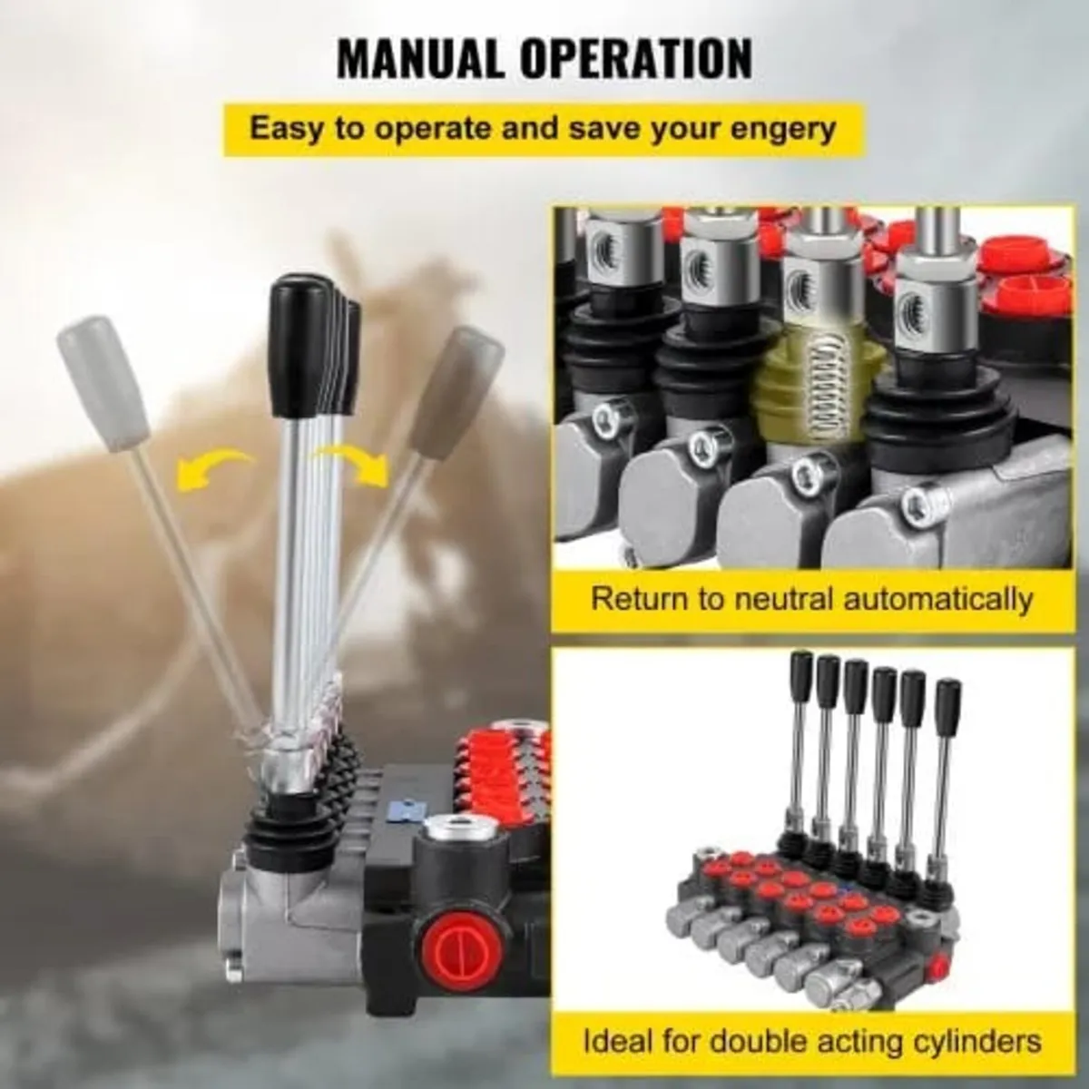Hydraulic Directional Control Valve, 6 Spool Hydra - Image 3