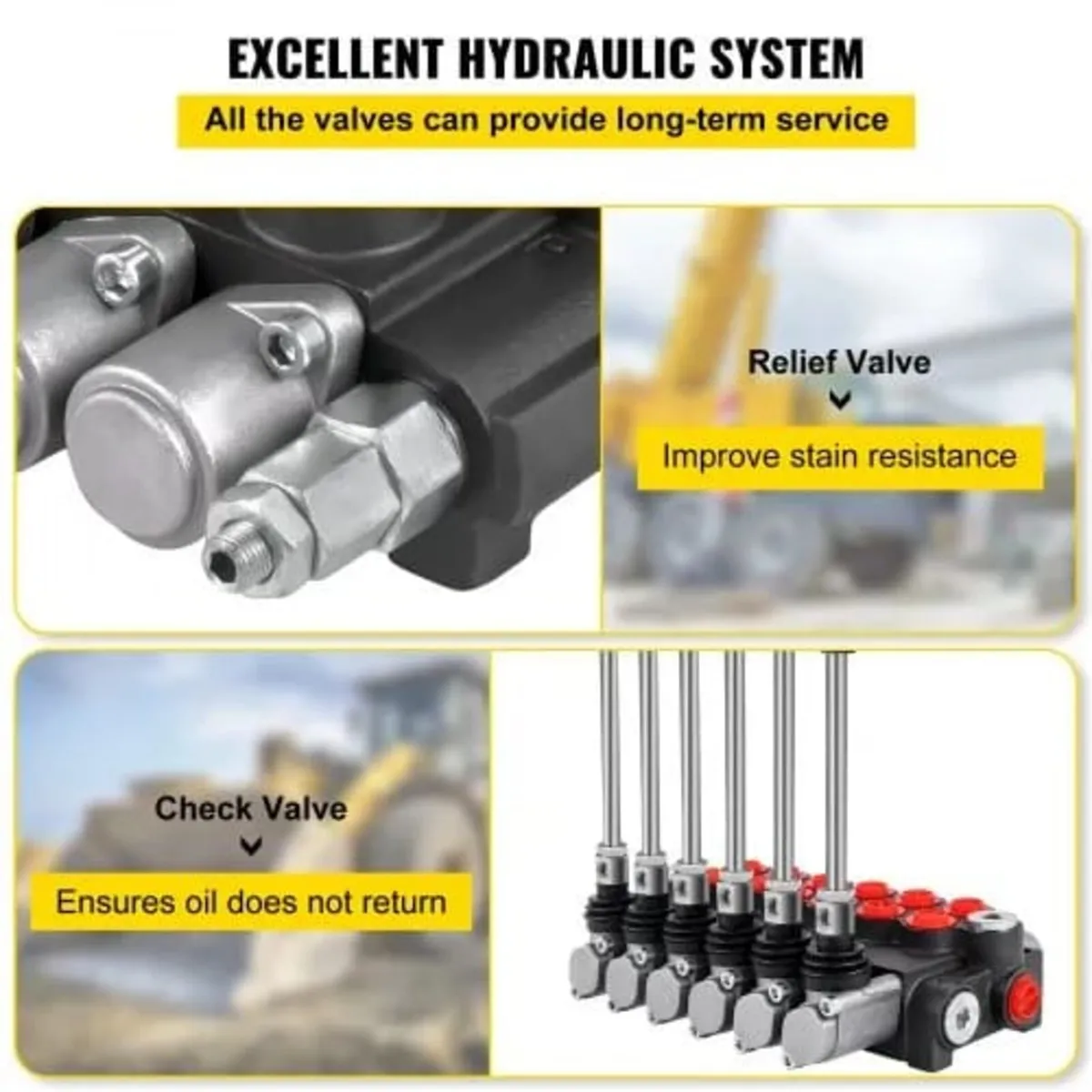 Hydraulic Directional Control Valve, 6 Spool Hydra - Image 4