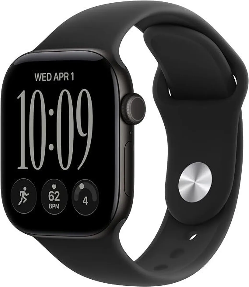 Apple Watch Series 12 GPS 42mm Smartwatch Black Aluminium Case - Image 1