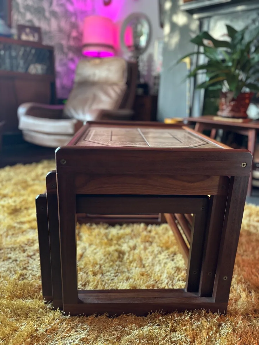 Mid Century nest of tables - Image 4