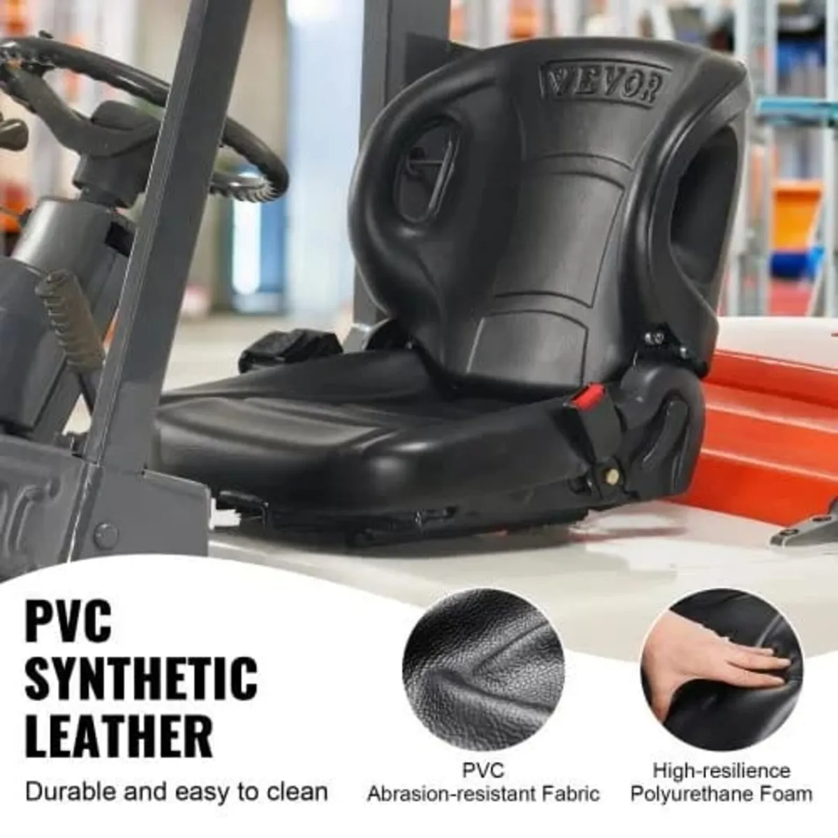 Universal Forklift Seat,Tractor Seat with Adjustab - Image 4