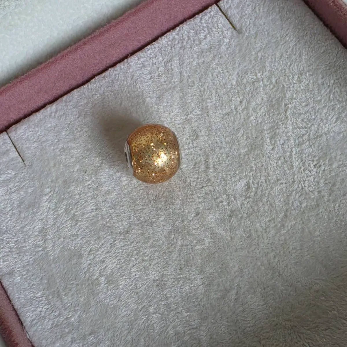 Pandora golden glitter ball charm - Image 2