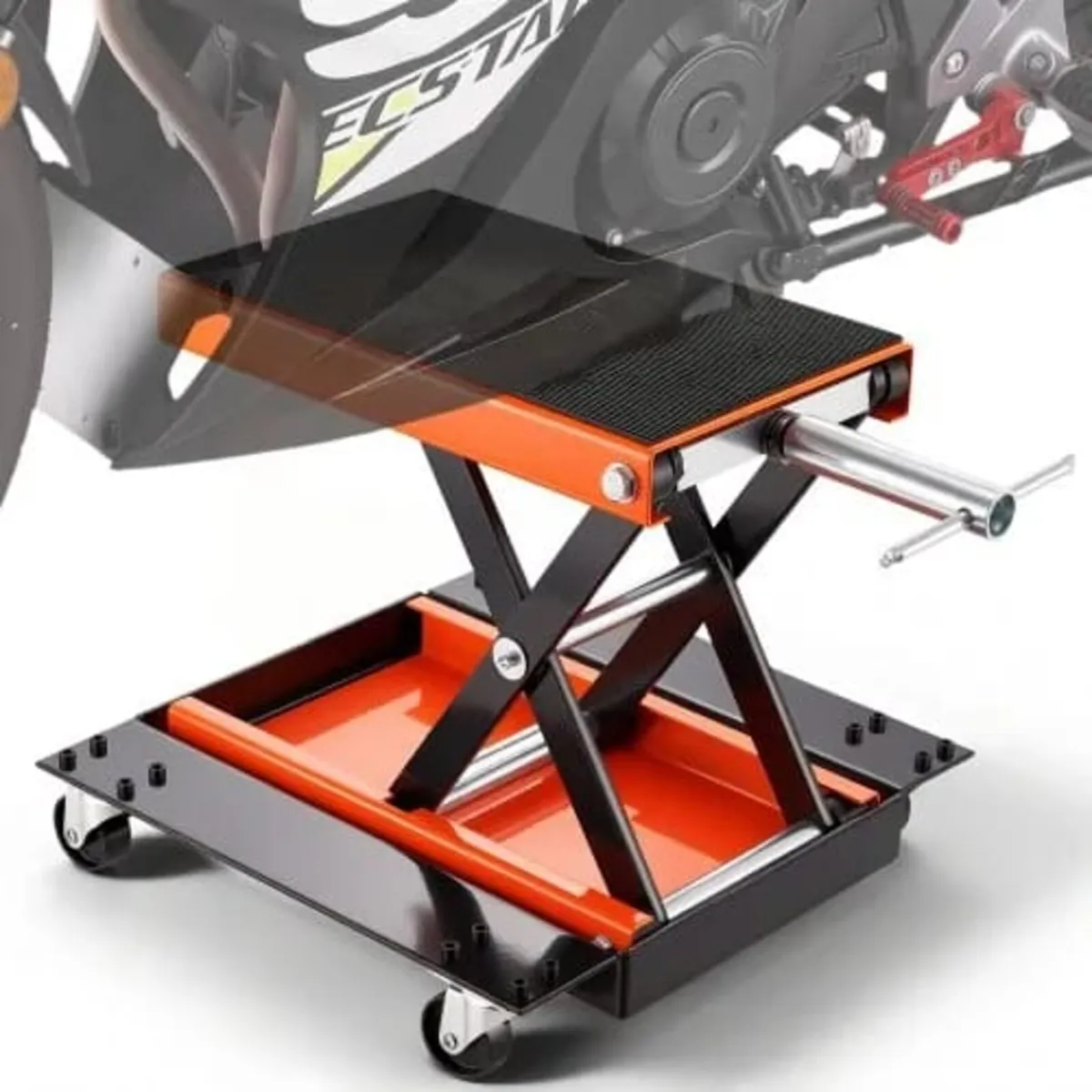 Motorcycle Lift ATV Scissor Jack Dolly 499.5 kg Wi - Image 1