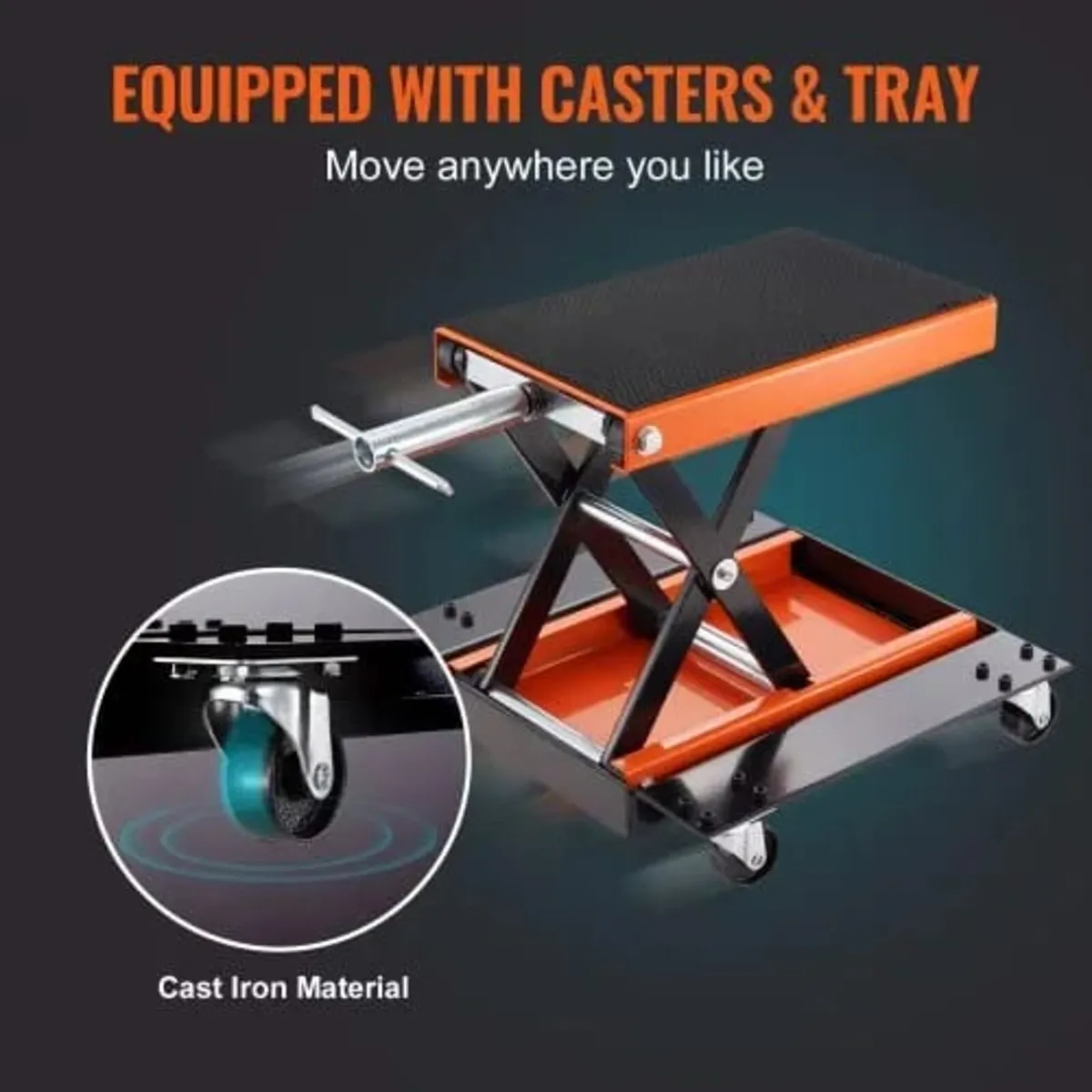 Motorcycle Lift ATV Scissor Jack Dolly 499.5 kg Wi - Image 4