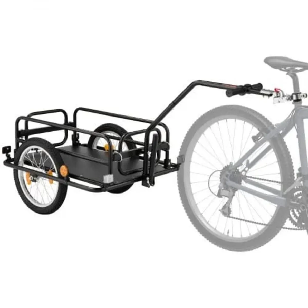 Bike Cargo Trailer 40 kg Load 2-in-1 Pushcart Fold - Image 1