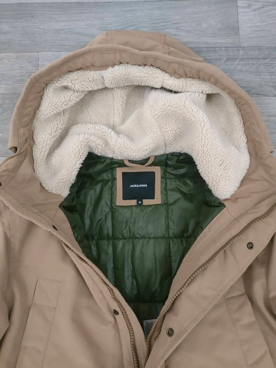 Jack & Jones Padded Parka Jacket Mens Medium - Image 4