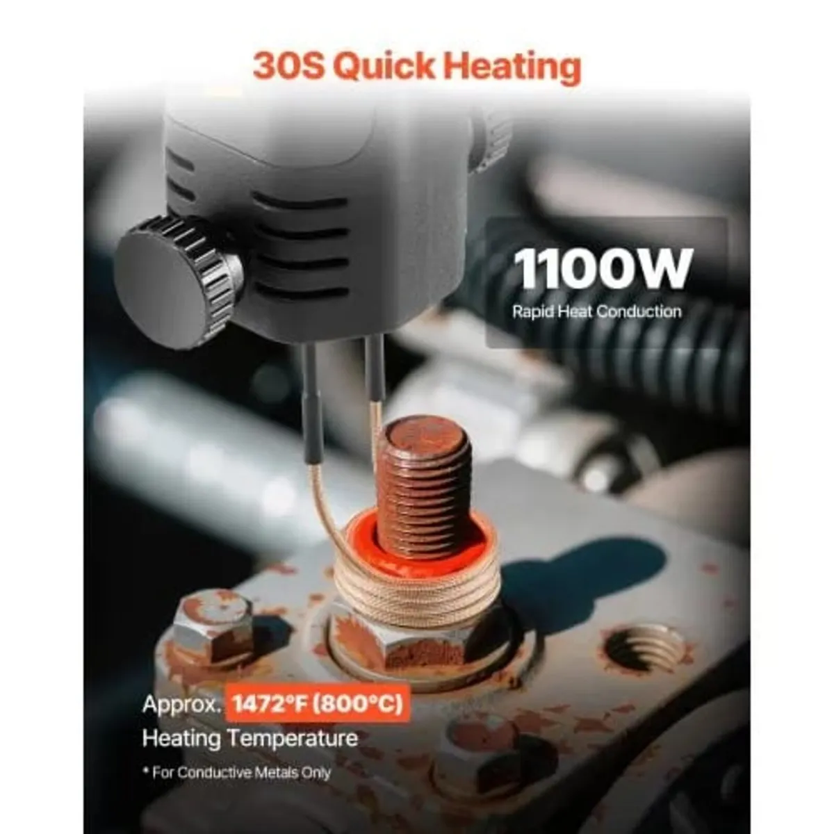 Induction Heater Bolt Removal, 1100W 230V Magnetic - Image 3
