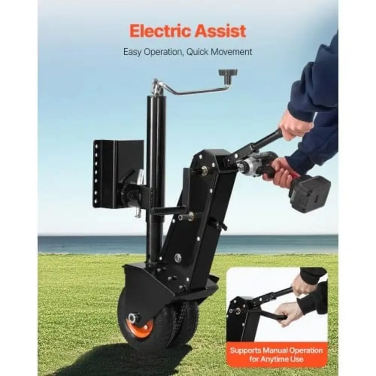 Trailer Dolly, 500lbs Tongue Weight Capacity, 13 i - Image 3