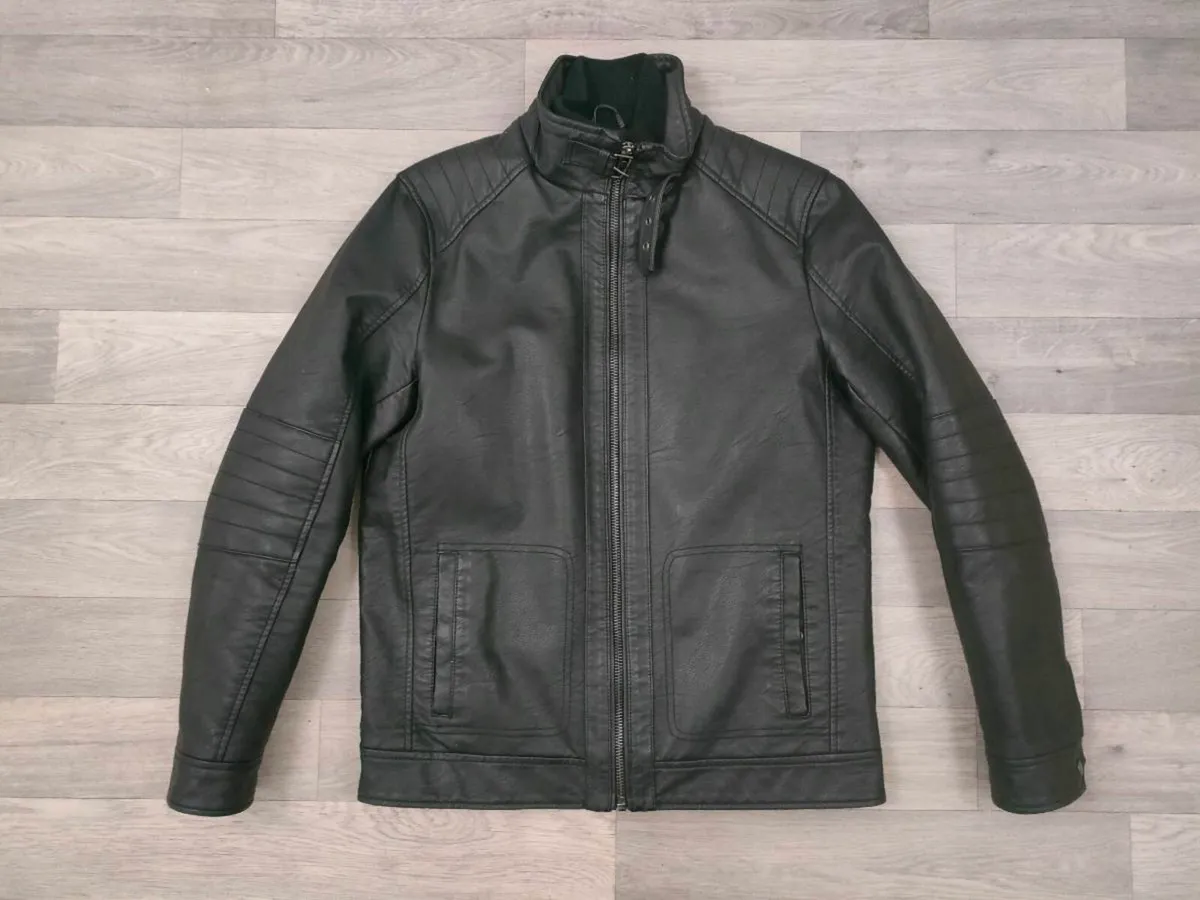 Porter & Ash Waterproof Padded Biker Jacket Mens M - Image 1