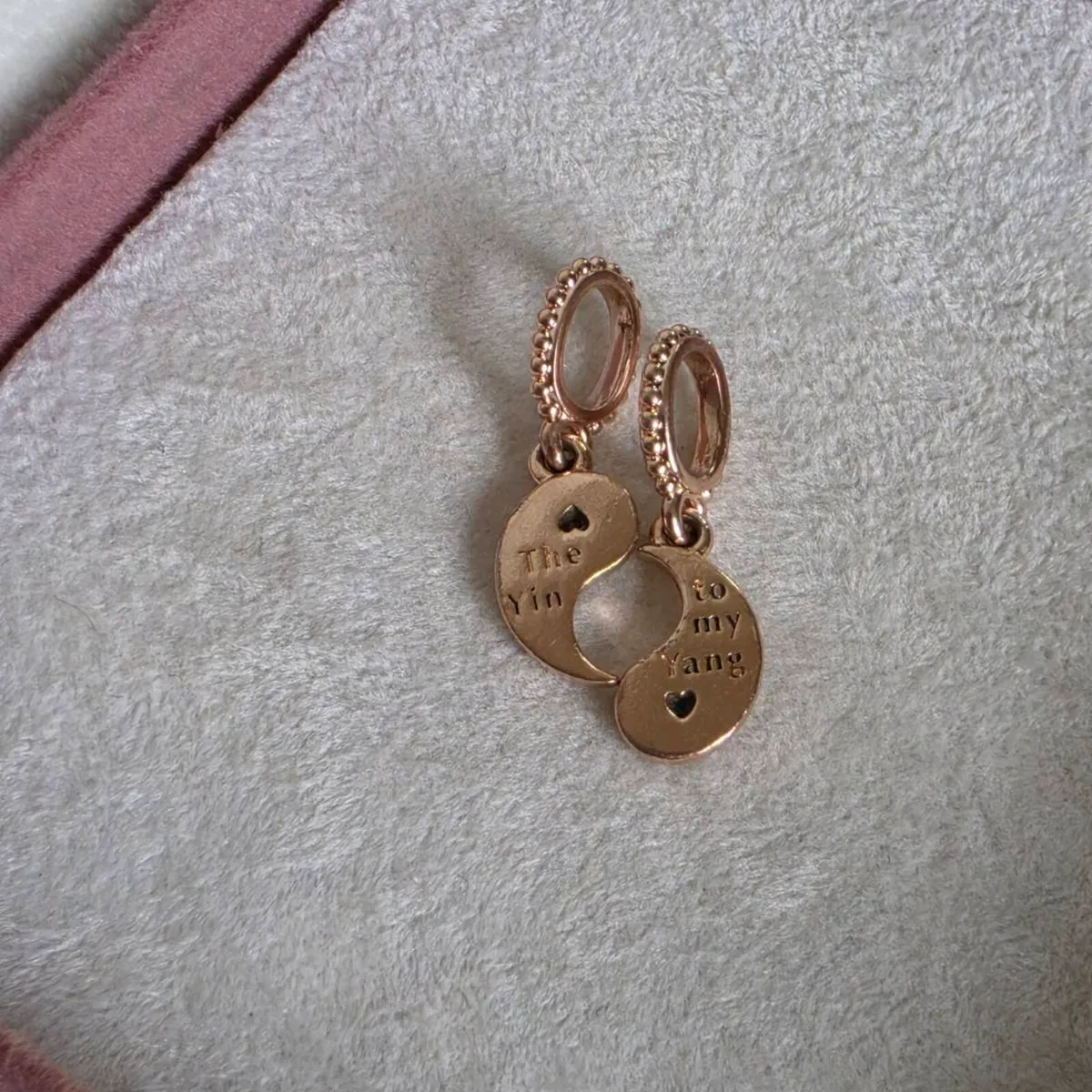 Pandora Yin Yang rose gold dangle charm - Image 3