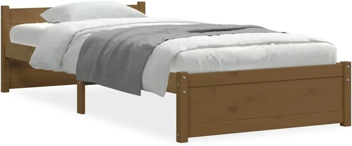 Solid Pinewood Bed Frame Wooden Bedstead - Image 3