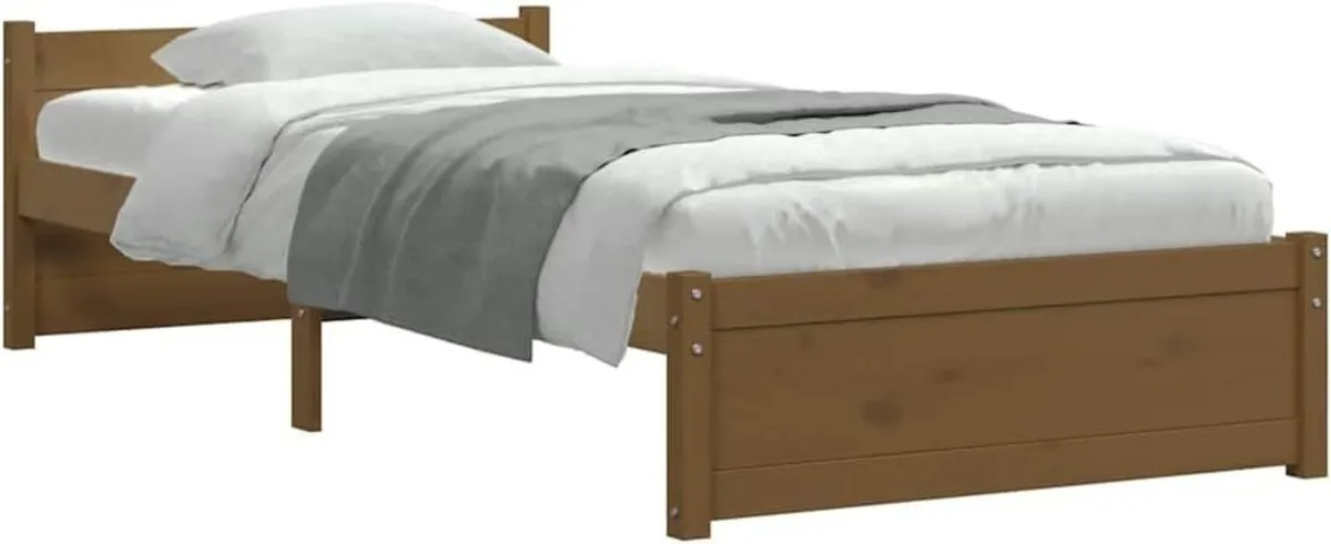 Solid Pinewood Bed Frame Wooden Bedstead - Image 4