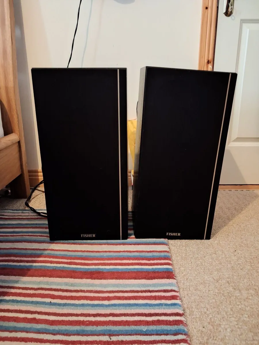 Large vintage fisher speakers - Image 3