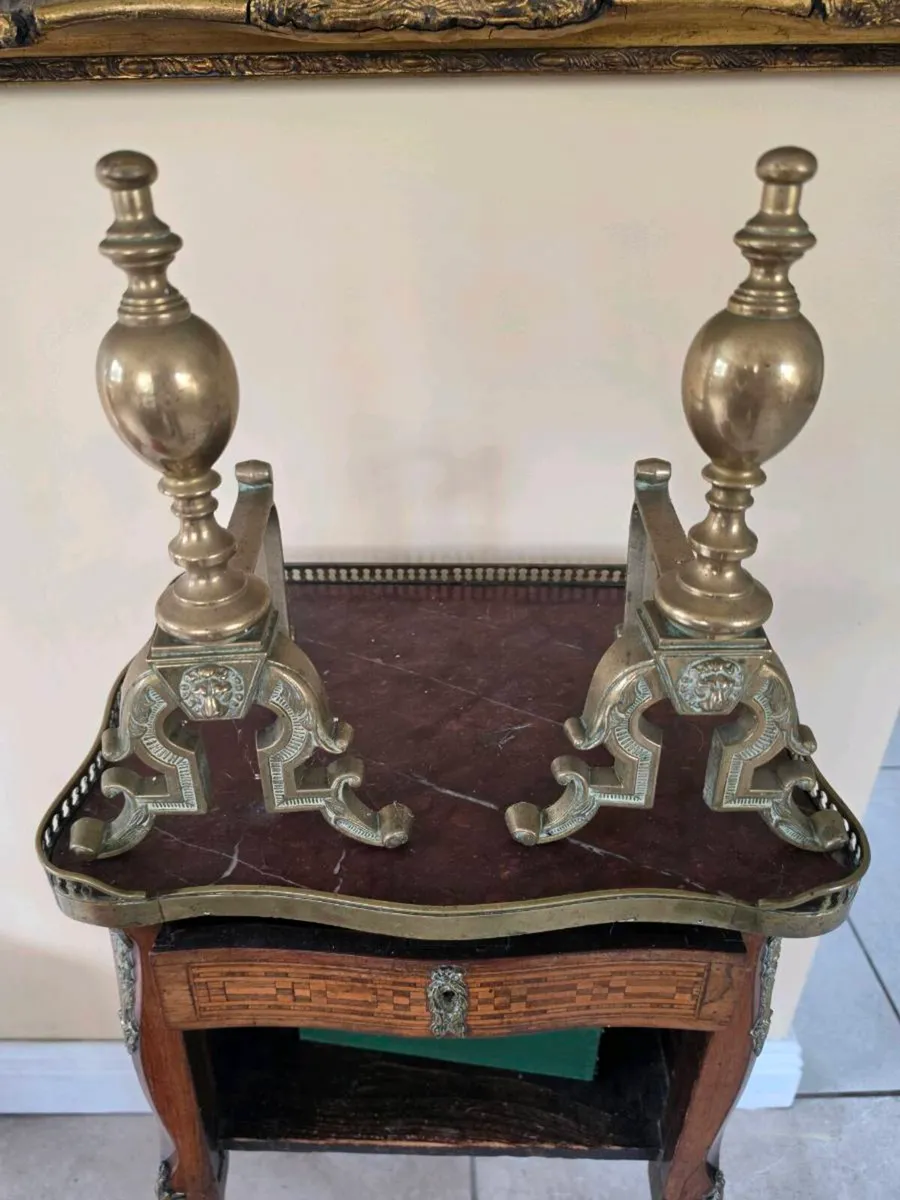 Antique Andirons - Image 3